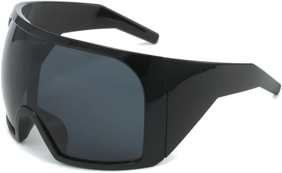 

Большие солнцезащитные очки в стиле панк с маской, спортивные солнцезащитные очки для женщин и мужчин, ретро-очки-щитки, цельные солнцезащитные очки generic, C1 Black Gray