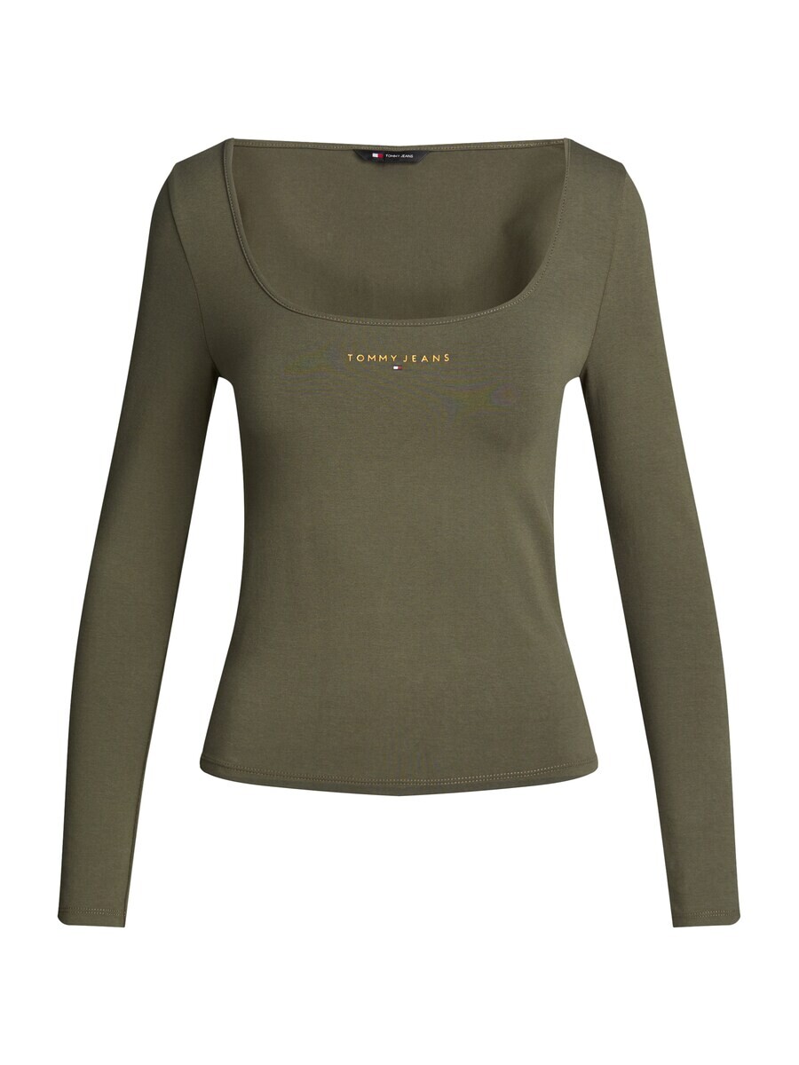 

Лонгслив Tommy Jeans Shirt, зеленый