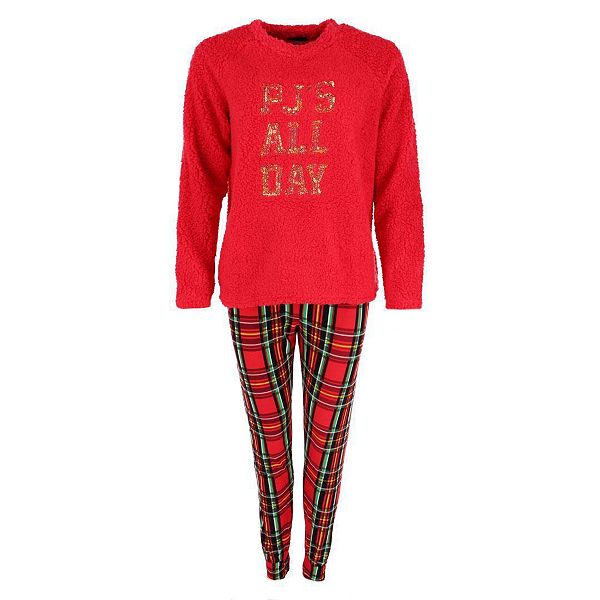

Женский пижамный комплект All Day Plaid Em & Alfie