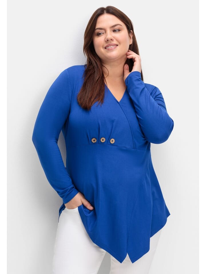 

Футболка sheego by Joe Browns Longshirt, синий