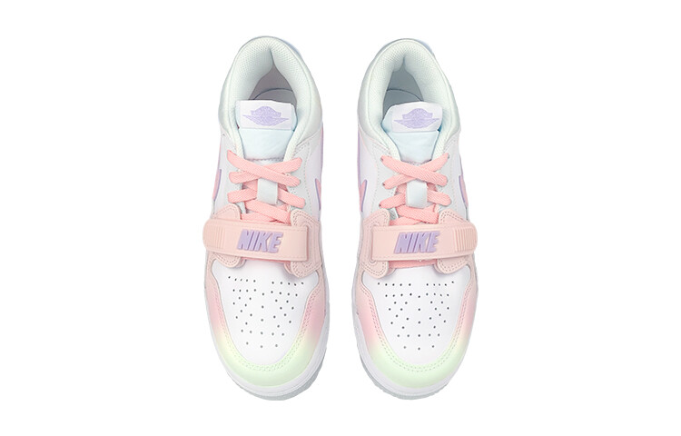 Кроссовки Jordan Legacy 312 Vintage Basketball Shoes Women's Low-top White/green/pink, белый — фото 3