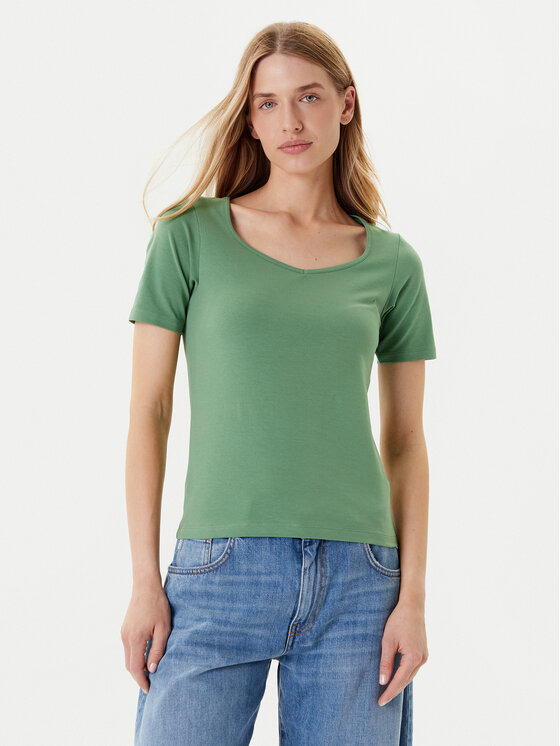 

Облегающая футболка 3FJHD401P United Colors Of Benetton, зеленый