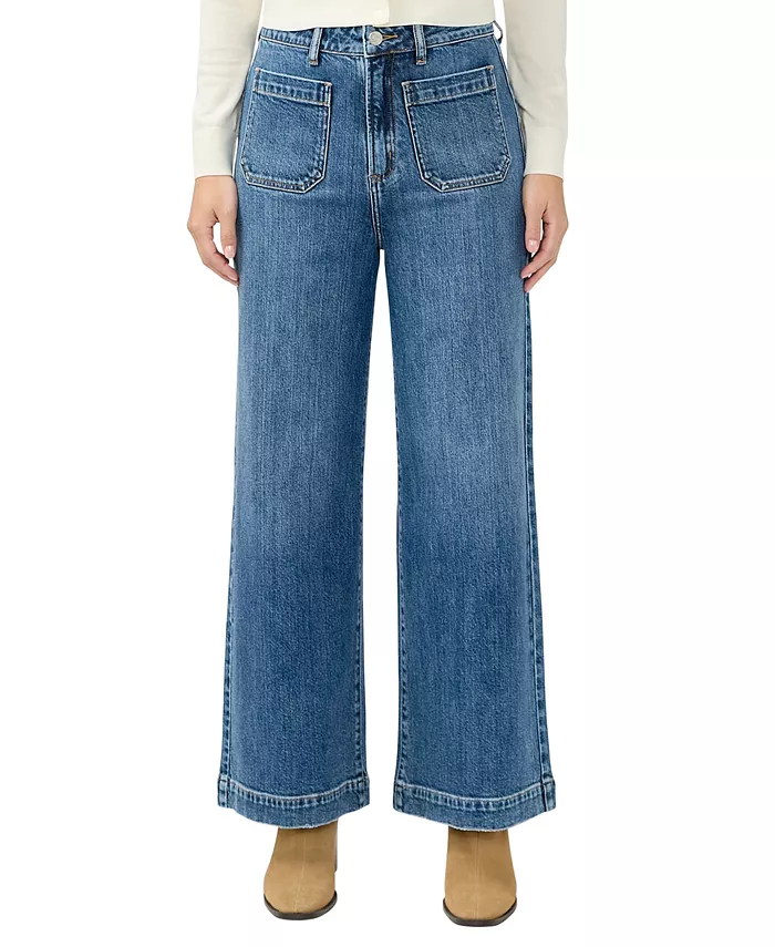 

Женские джинсы в стиле 70-х с высокой посадкой и широкими штанинами Silver Jeans Co., синий
