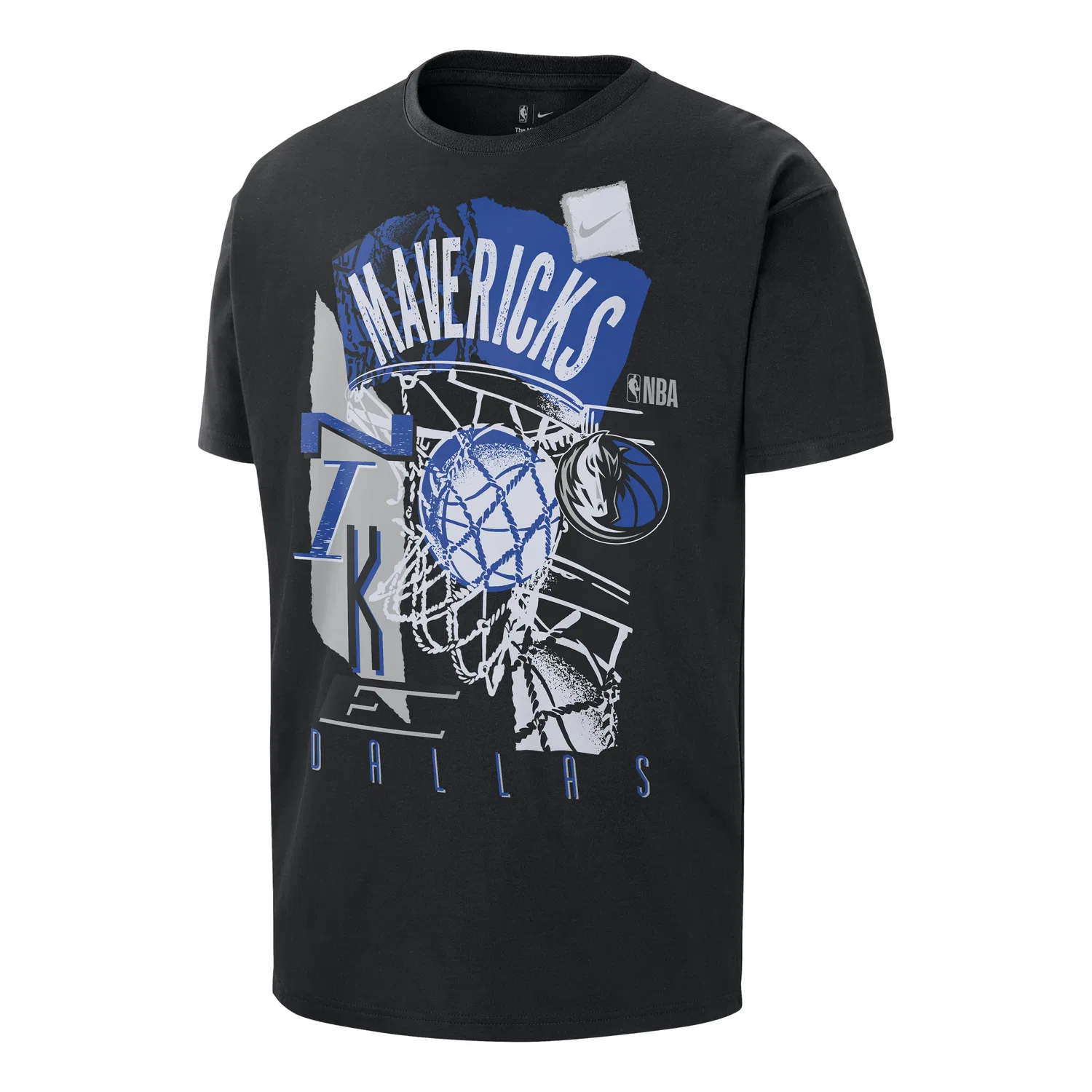 Винтажная футболка Nike Dallas Mavericks Courtside, цвет «черный»