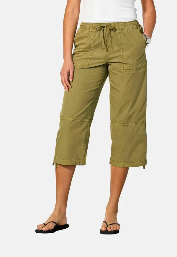 Брюки чинос Next, Regular fit cropped utility chino trousers, хаки
