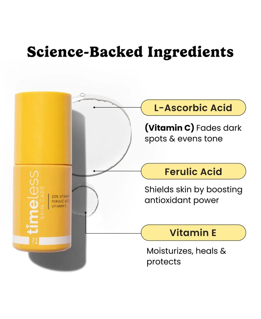 Сыворотка Timeless Skin Care — С % витамином C + E и феруловой кислотой — фото 2