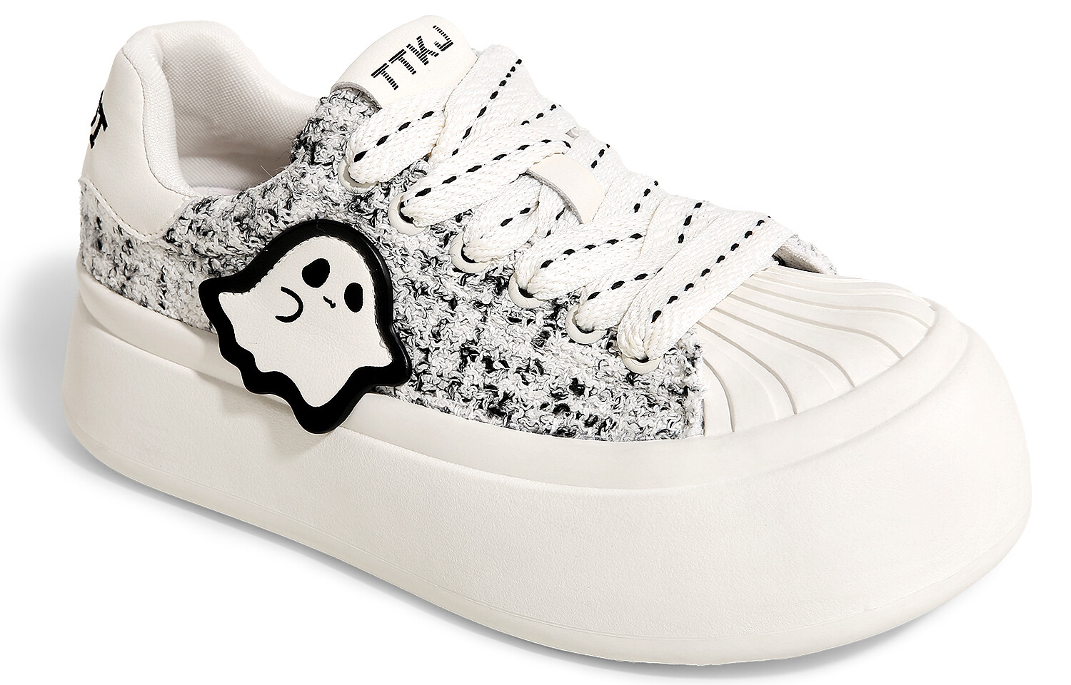 

Кроссовки TTKJ Skateboarding Shoes Women's Low-top Black, белый/черный