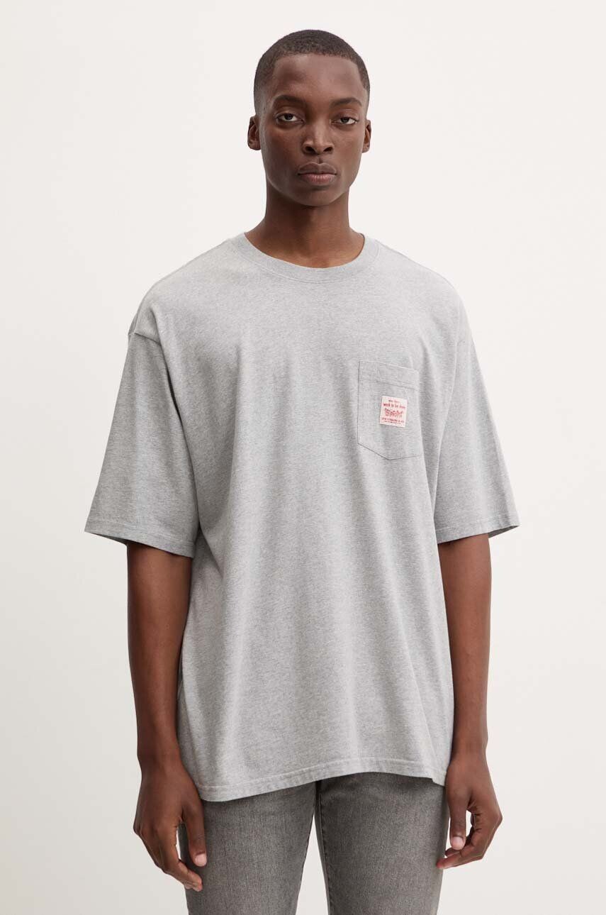 

Хлопковая футболка Levi's, серый