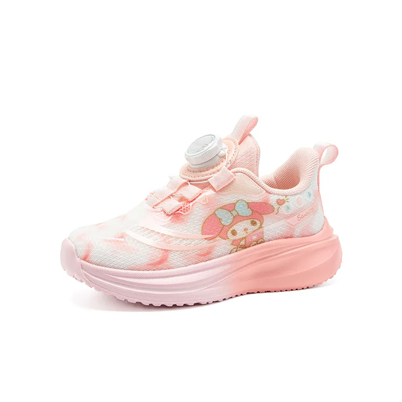Детские кроссовки Hello Kitty с амортизацией, износостойкие, дышащие, низкие, унисекс Sanrio, Nude Pink-My Melody — фото 3