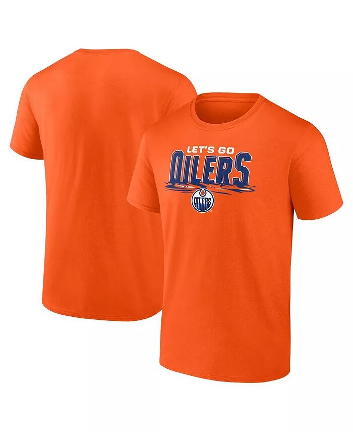 

Мужская оранжевая футболка Edmonton Oilers Local Fanatics