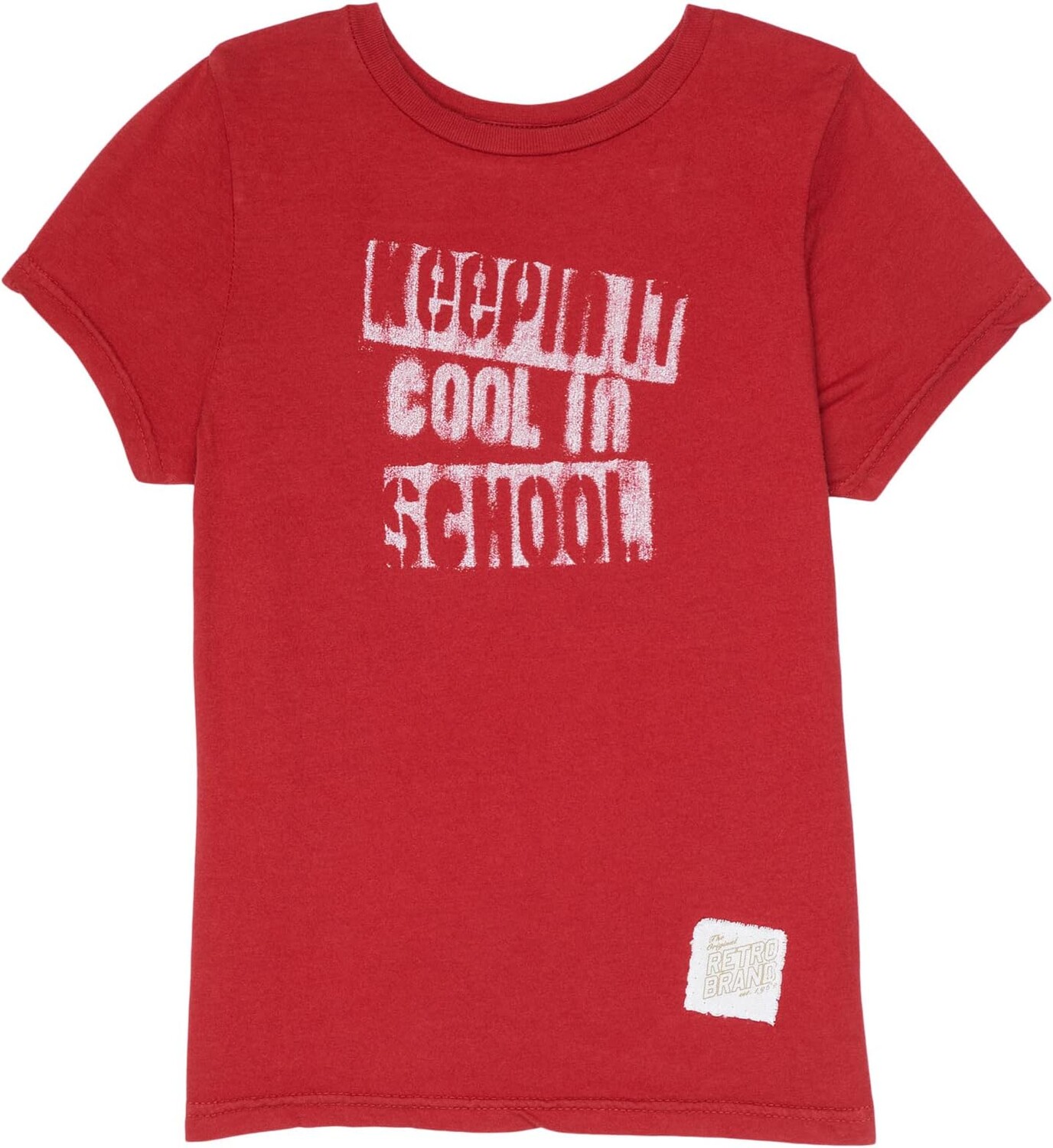 

Футболка The Original Retro Brand Kids Back To School Cotton Crew Neck Tee, цвет Deep Red