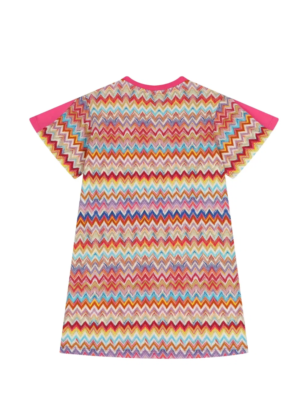 Платье с зигзагообразным узором Missoni Kids, розовый — фото 2