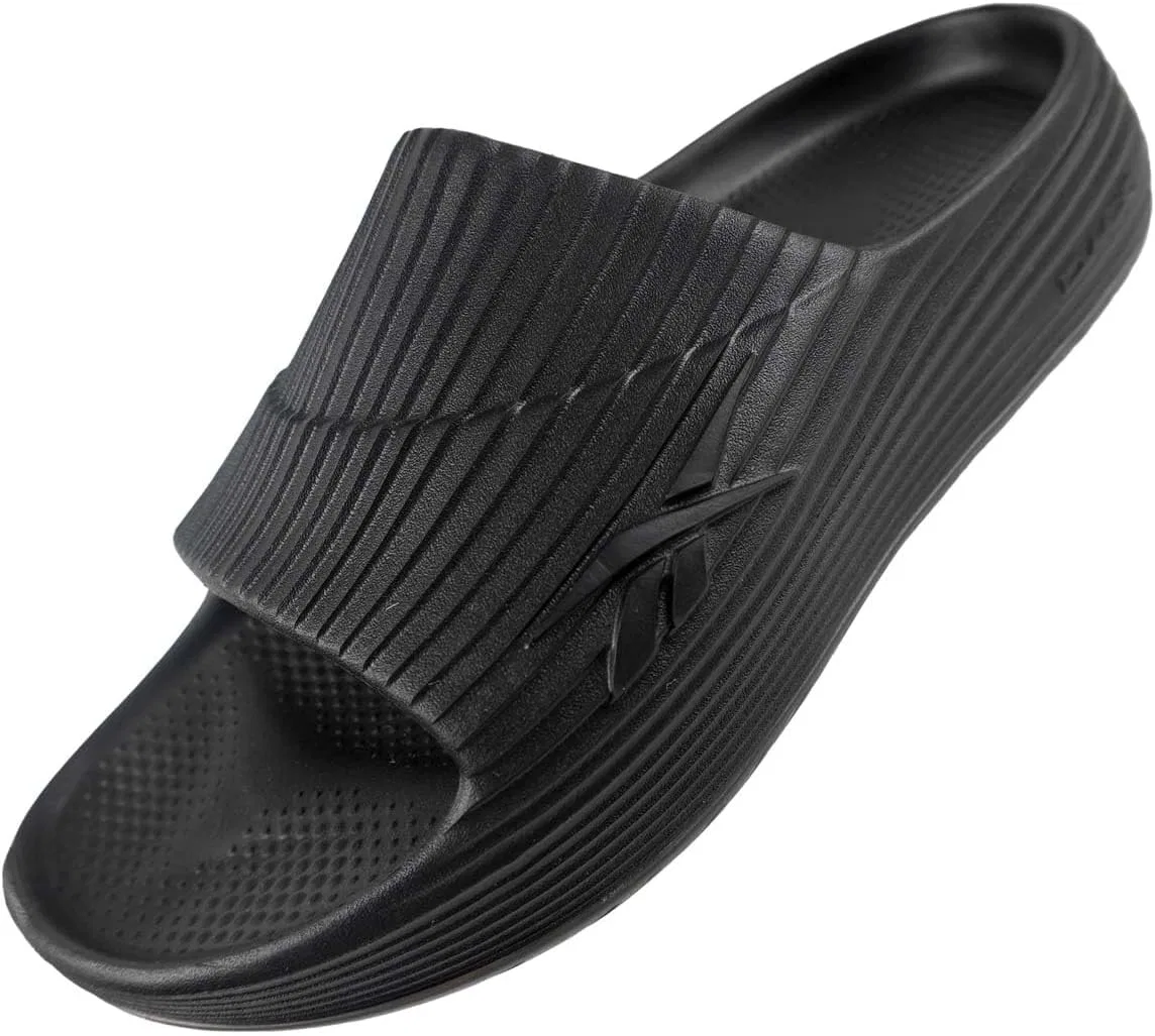 Сандалии Reebok Unisex DMX Comfort Slide Sandal, Washed Black