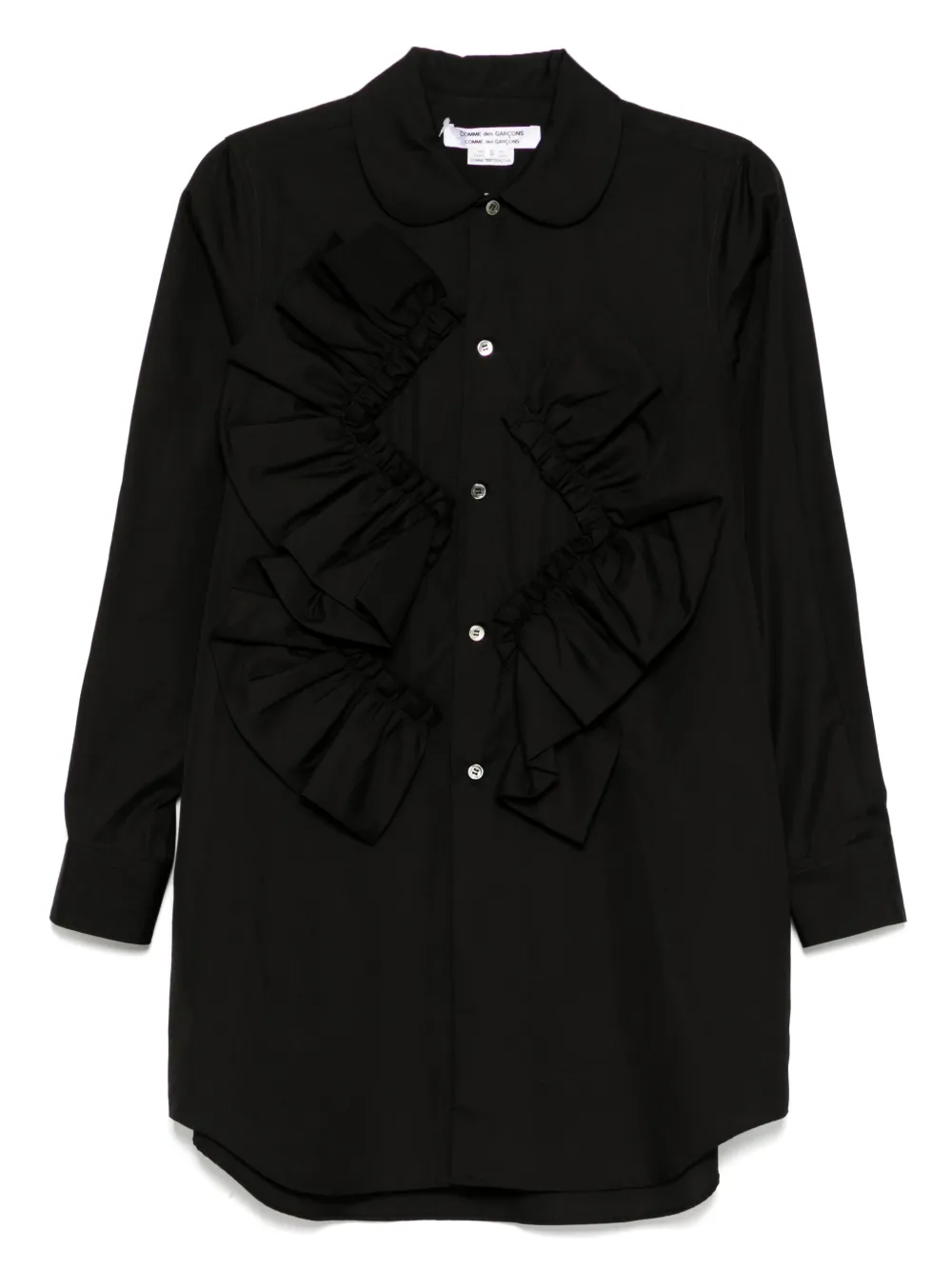 

Рубашка с оборками Comme Des Garçons Comme Des Garçons, черный