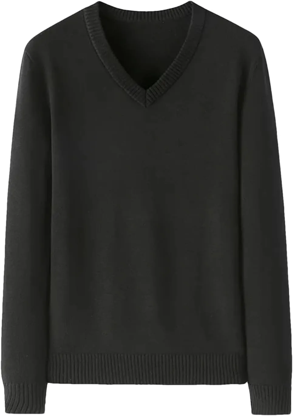 

Мужской вязаный свитер с V-образным вырезом SaoBiiu