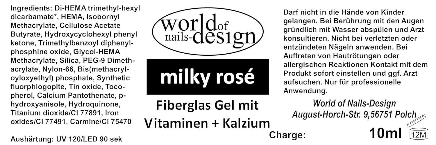 УФ/LED гель для ногтей с витаминами и кальцием, 10 мл World Of Nails-Design — фото 3