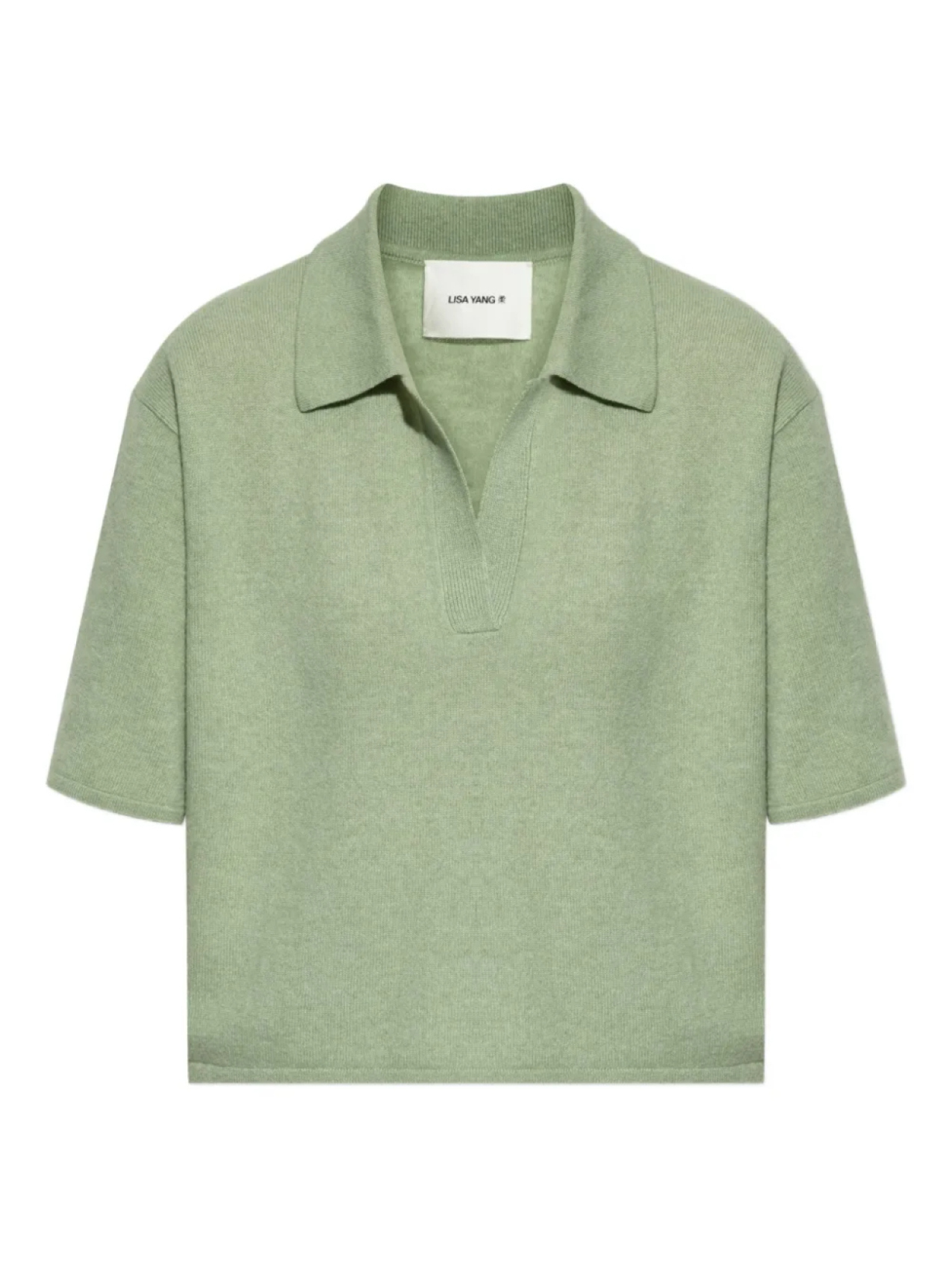

Футболка с коротким рукавом и воротником-поло от Lisa Yang, зеленый