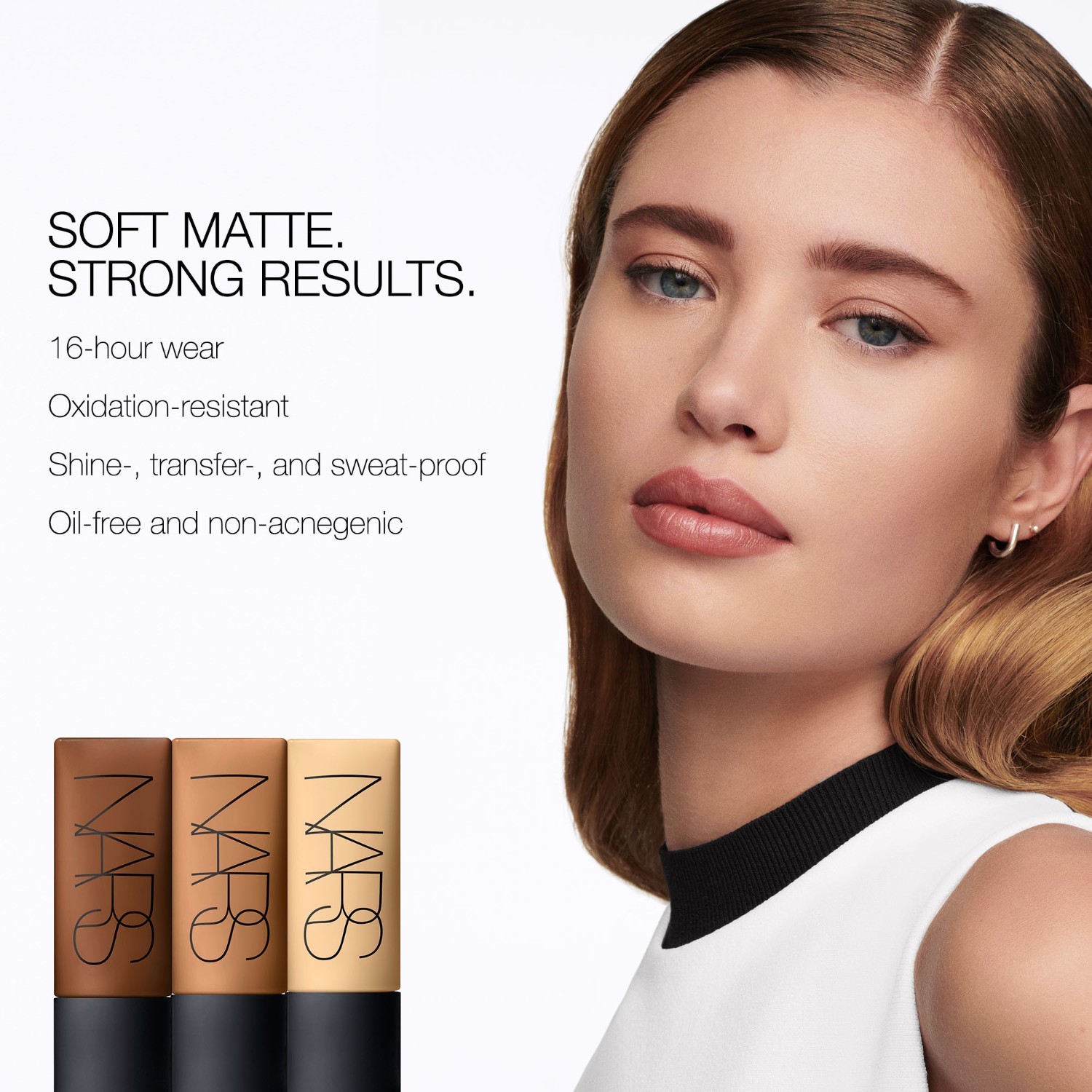 Тональный крем для лица mattitude collection soft matte complete Nars, iguacu, объем 45 мл — фото 3