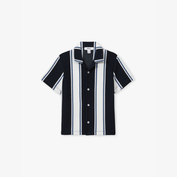 

Рубашка в полоску Alton в рубчик 4-12 лет Reiss, белый