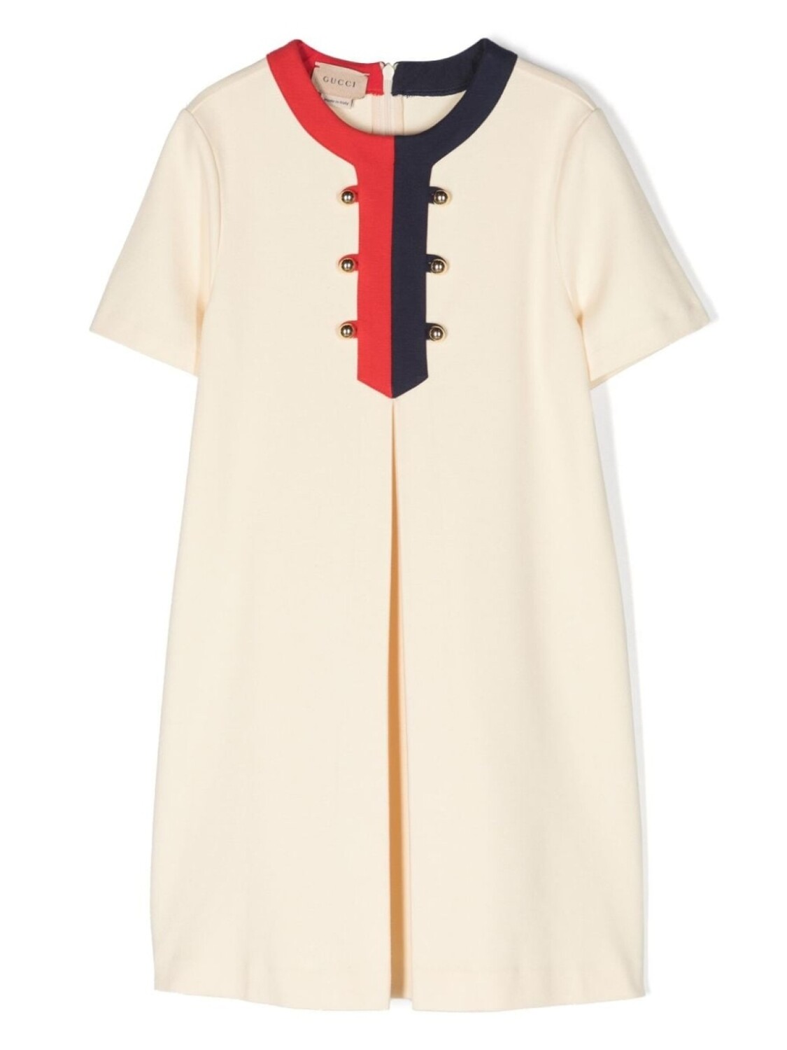 

Gucci Kids платье из джерси со складками, нейтральный цвет