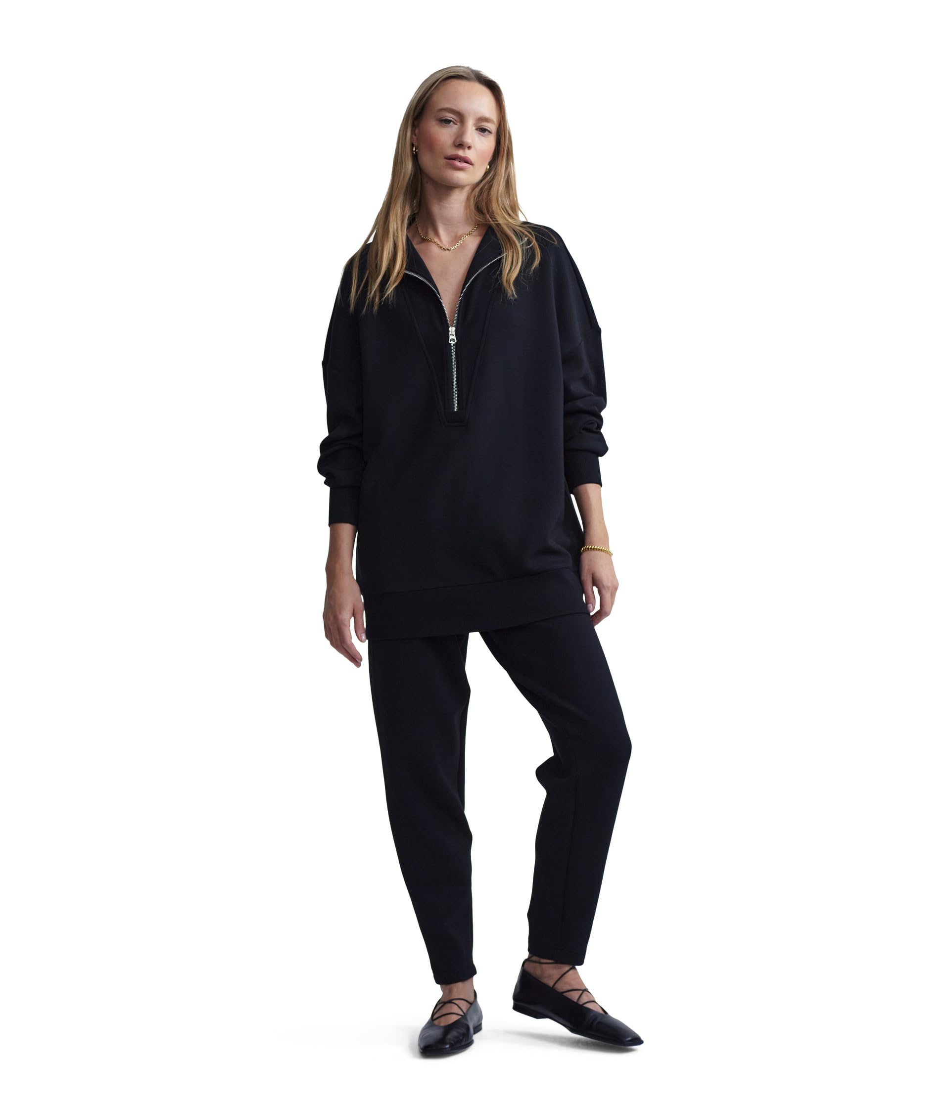 

Толстовка Varley Masie Longline Sweat, черный