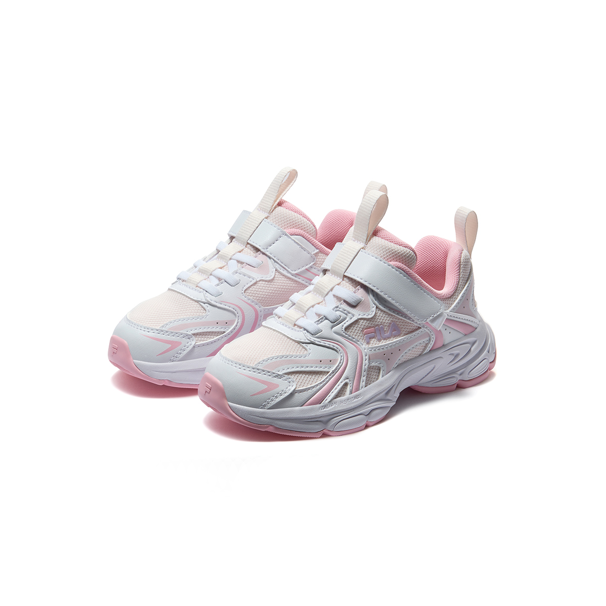 FILA KIDS Heritage FHT Low top Running Shoes Subtle Pink/FILA White Kids' — фото 4