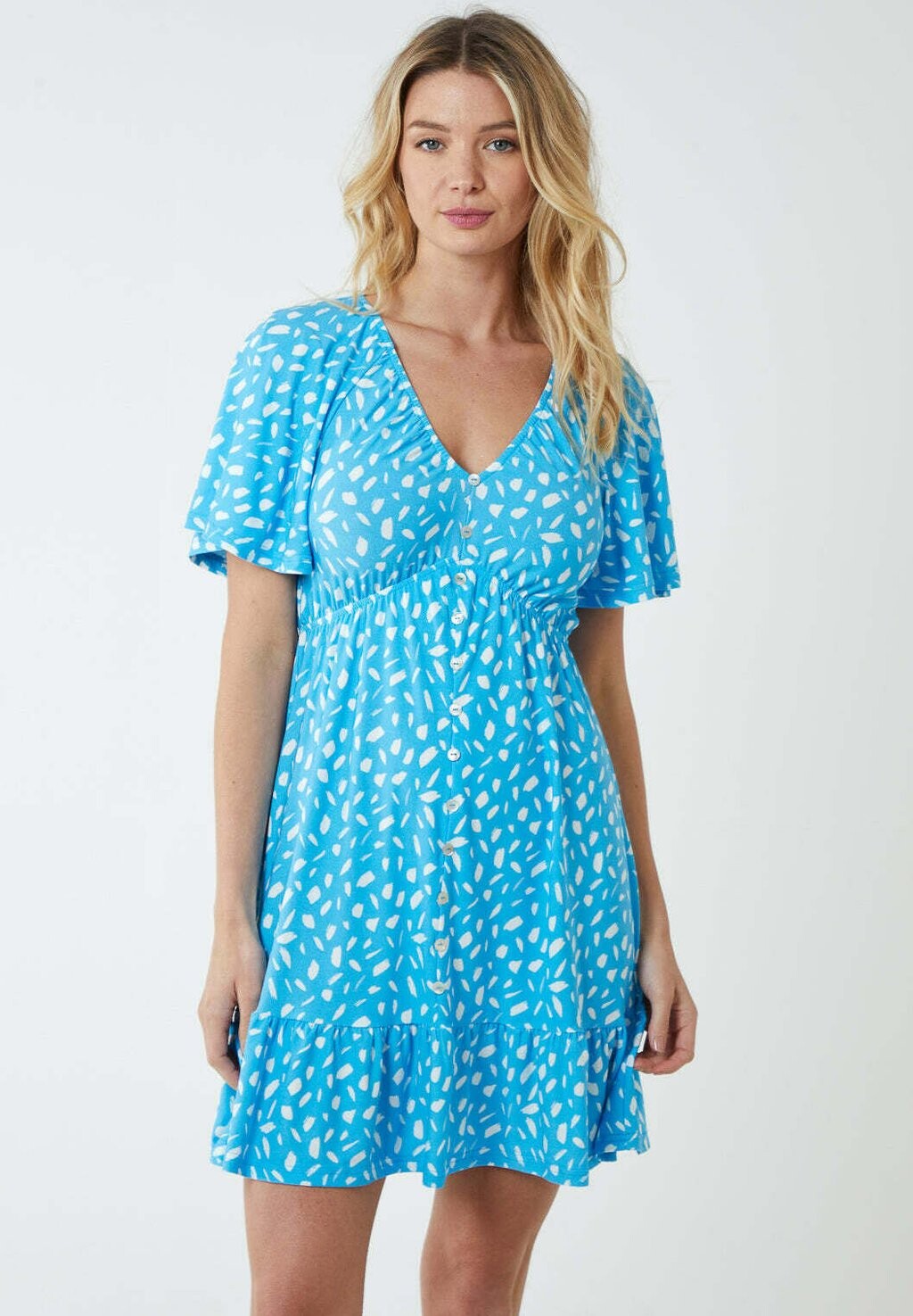 

Платье дневное TRAPEZE BUTTON THROUGH RAGLAN Blue Vanilla, цвет blue