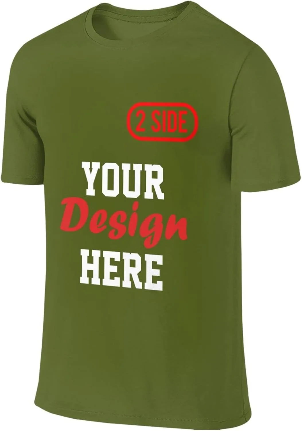 

Футболка мужская Custom с двусторонней печатью Qxatwvic