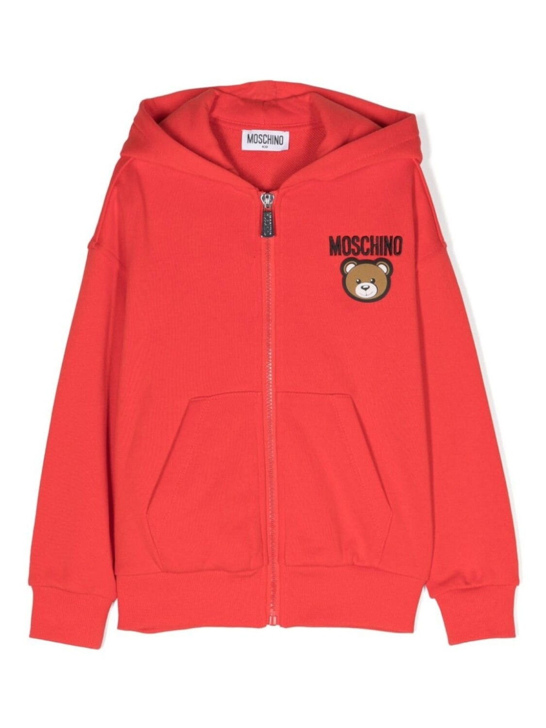 

Moschino Kids худи Teddy Bear на молнии, красный