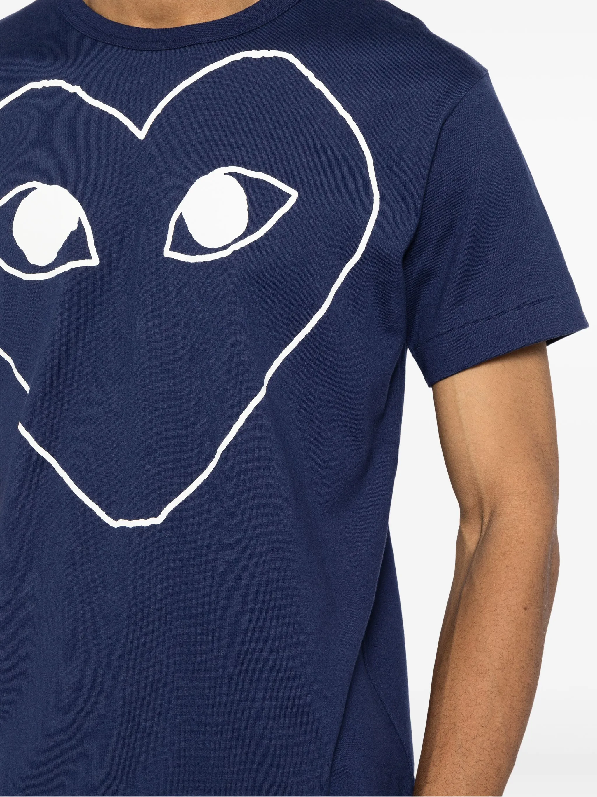 

Футболка с принтом Comme Des Garçons Play, синий