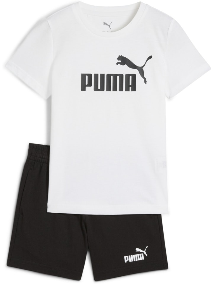 

Puma Спортивный костюм "ESS No.1 Logo Tee and Shorts Set PS" белого цвета