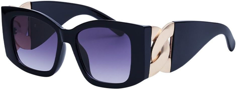 

Женские прямоугольные солнцезащитные очки «кошачий глаз», модные мужские металлические солнцезащитные очки, роскошные женские солнцезащитные очки для уличной фотографии TYUVIVO, Black Gray