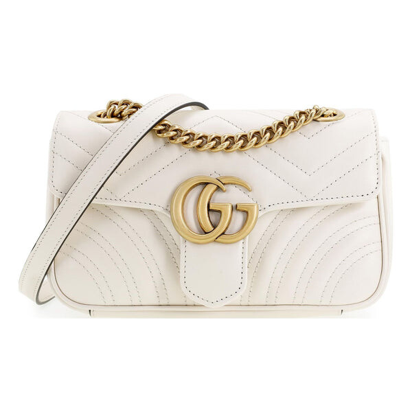 

Сумка gg marmont series mini leather clutch white Gucci, белый