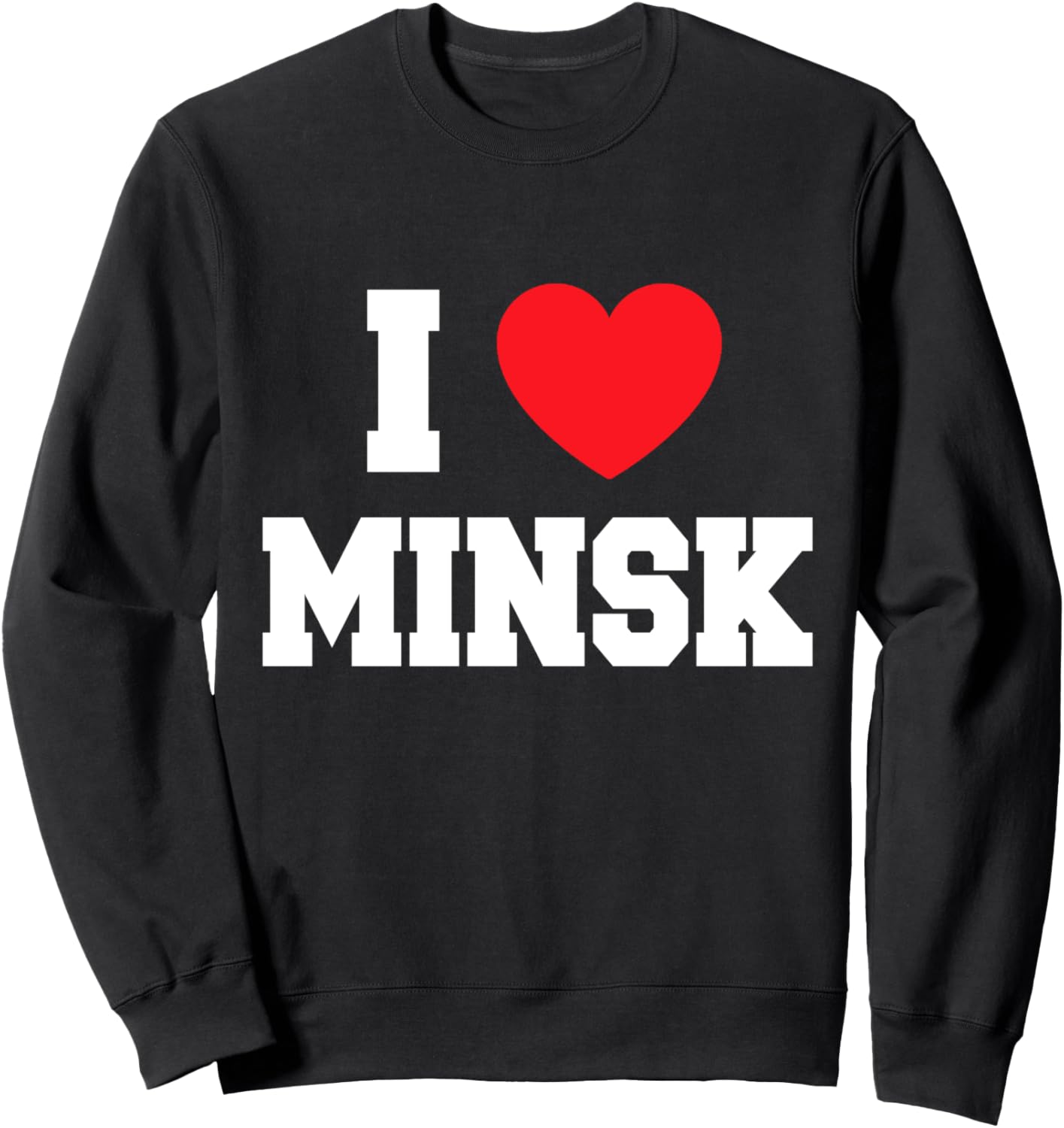 

Толстовка «Я люблю Минск» My Heart, черный