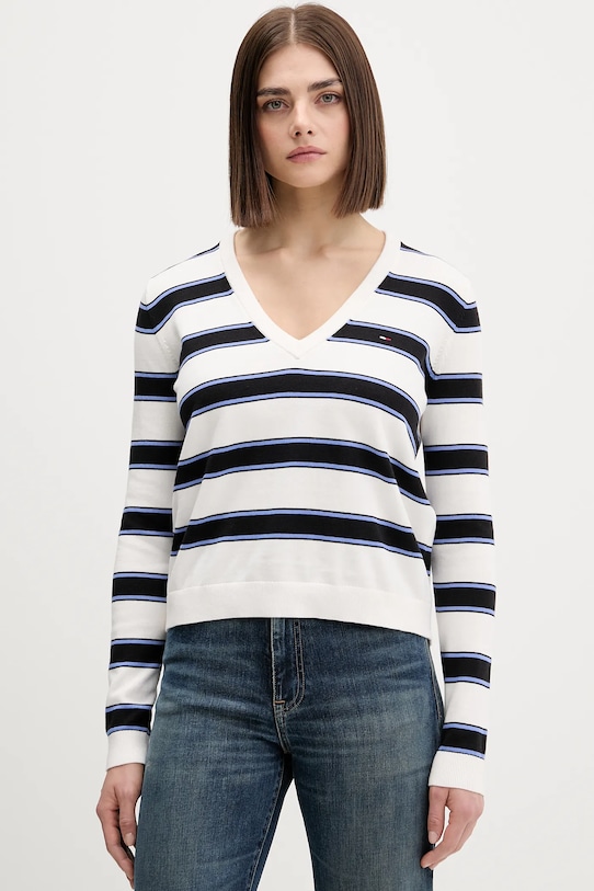 

Хлопковый свитер Tommy Jeans, черный