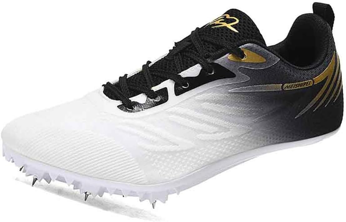 

Мужские и женские кроссовки для легкой атлетики, детские и подростковые шиповки для бега и прыжков, профессиональная обувь для мальчиков и девочек Donfaauk, черный