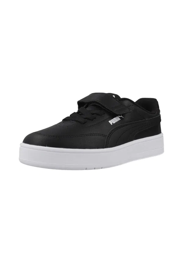 Кроссовки классические Puma Court Classic Clean, черный — фото 2