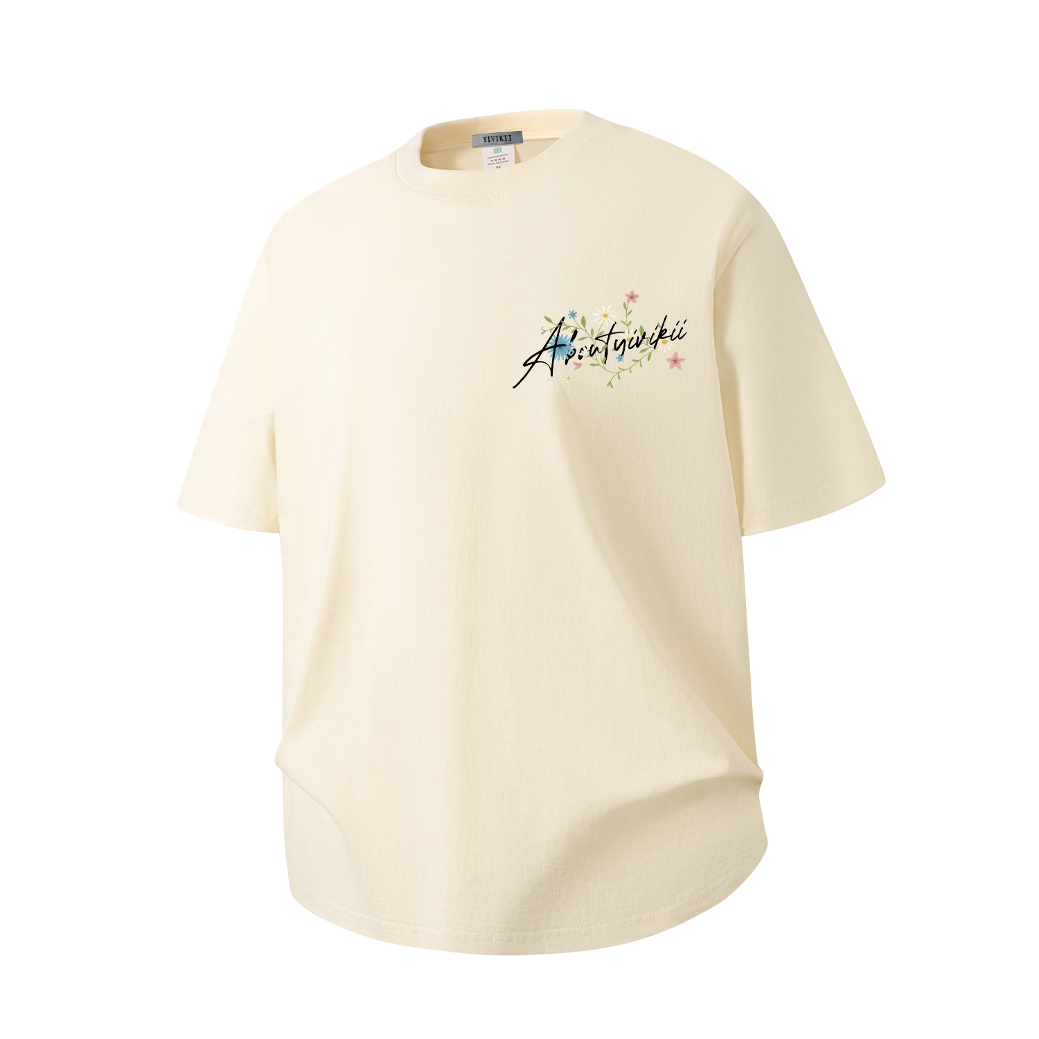 

Футболка с коротким рукавом унисекс YIVIKII, Apricot