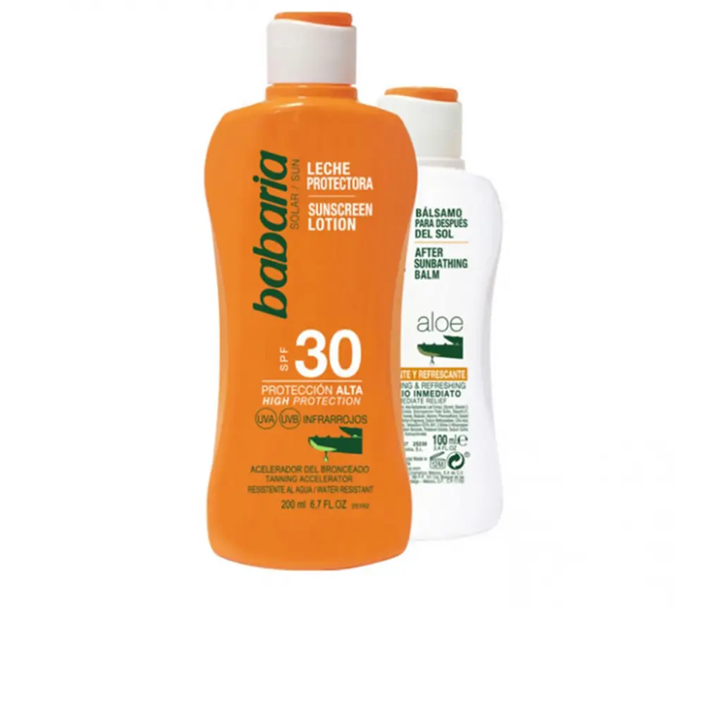 

Солнцезащитный крем Solar leche protectora aloe spf30 lote Babaria, 2 шт.