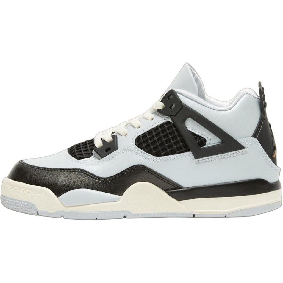 

Air 4 GS "Чистая платина" Jordan, белый/черный