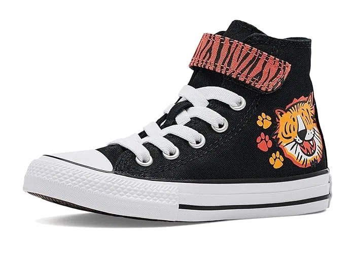 Кроссовки детские Chuck Taylor All Star Lions Easy On Converse, Black/Gold Palm/White