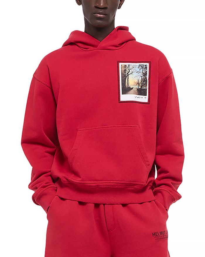 

Толстовка с капюшоном Hudson Postcard Helmut Lang, красный