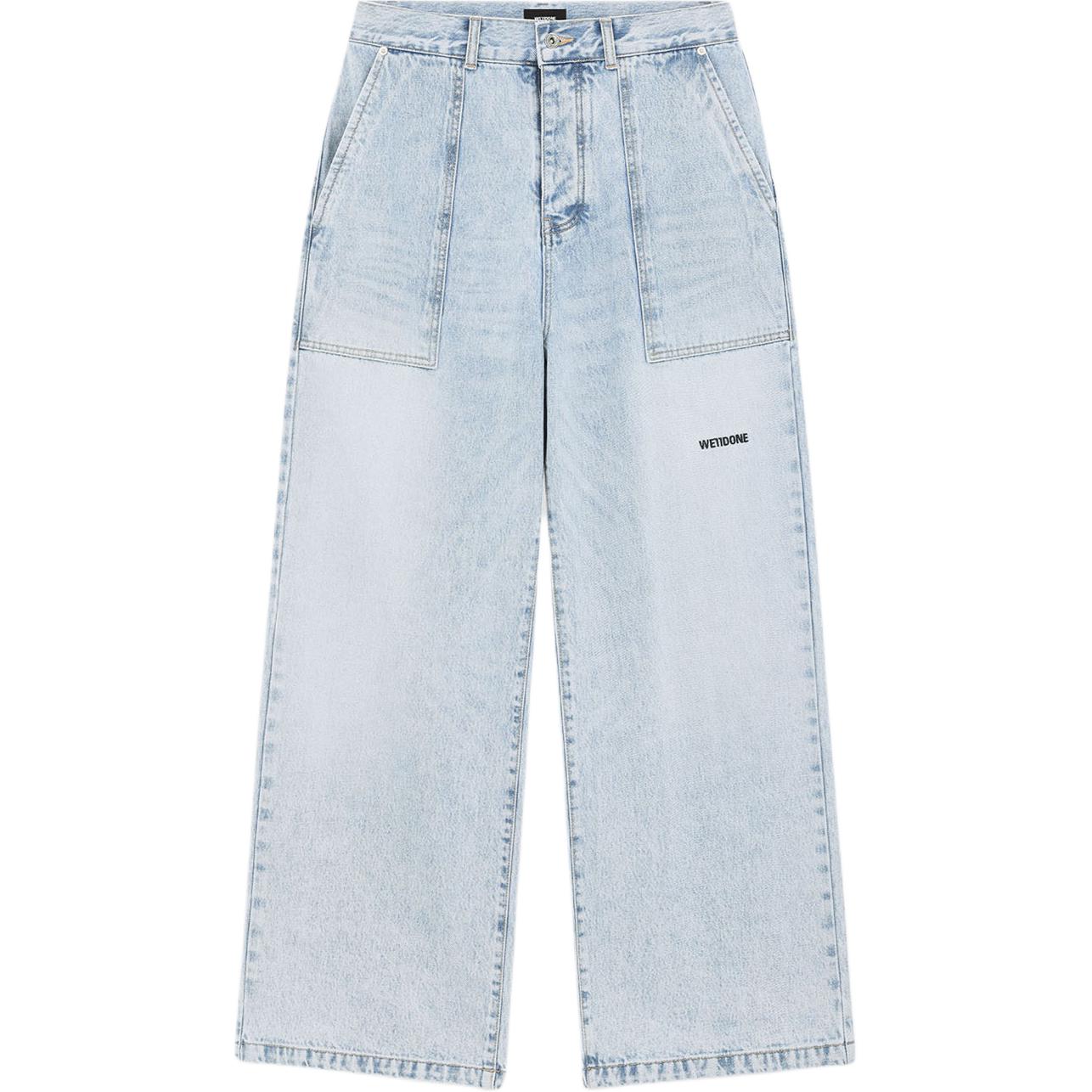 

Джинсы с накладным карманом WE11DONE, светло-голубой
