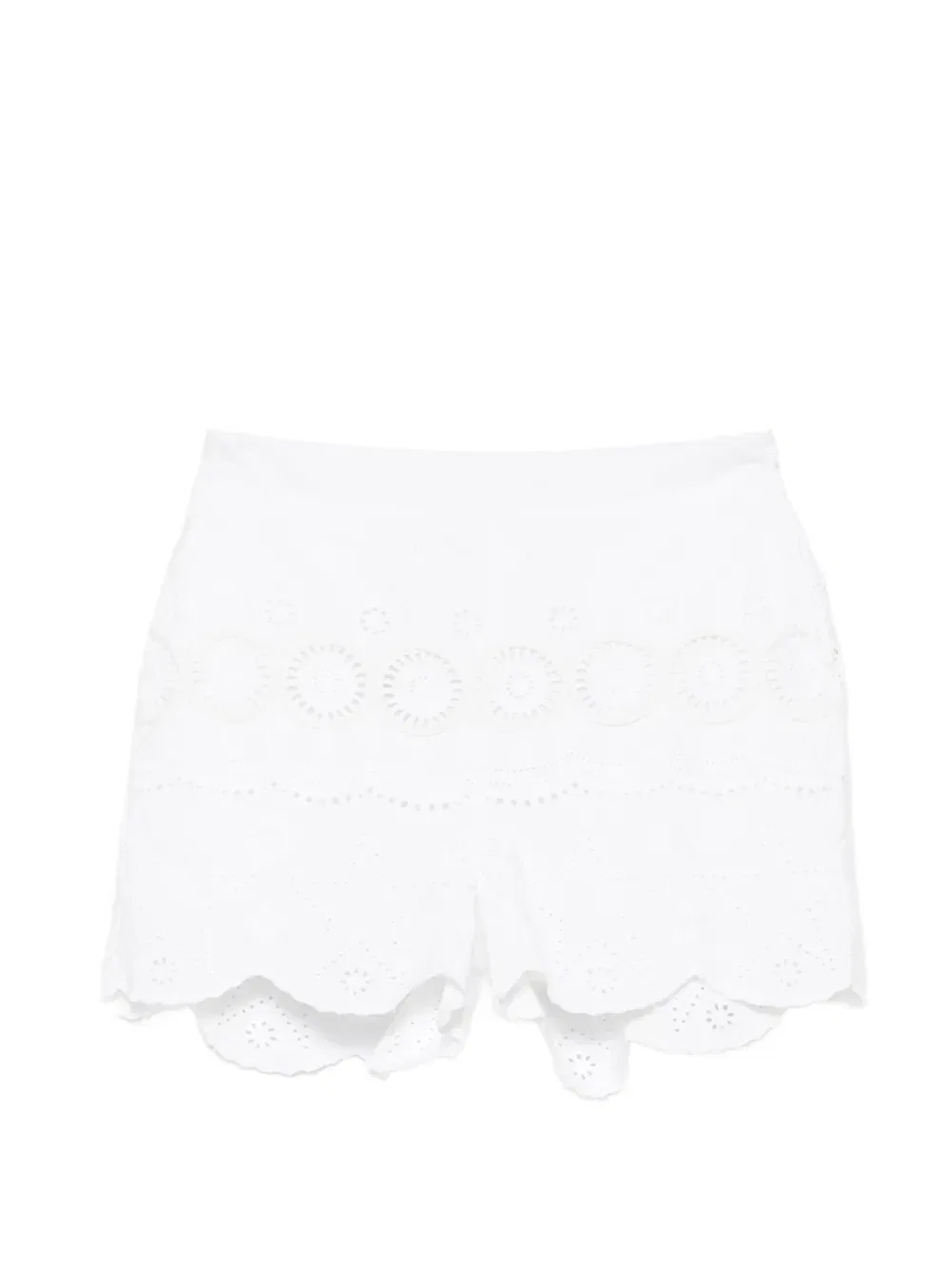 Шорты с волнистым краем Stella McCartney Kids, белый