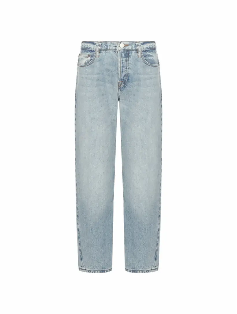 

Прямые джинсы с эффектом потертости Frame Denim, синий