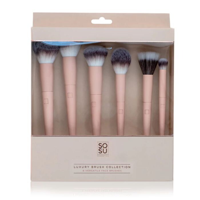 

Косметическая кисть Luxury Brush Collection Brochas Faciales Sosu, 6 unidades