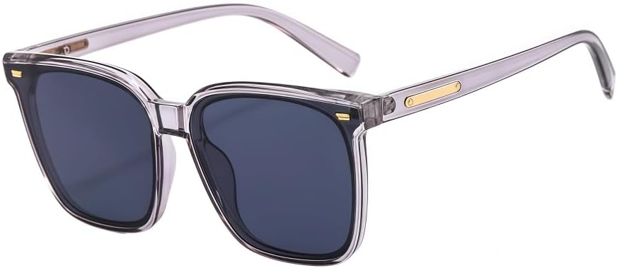 

Ретро-солнцезащитные очки квадратной формы с поляризацией для женщин и мужчин, винтажные прямоугольные солнцезащитные очки UV400, модные классические солнцезащитные очки MAZNVISO, Gray