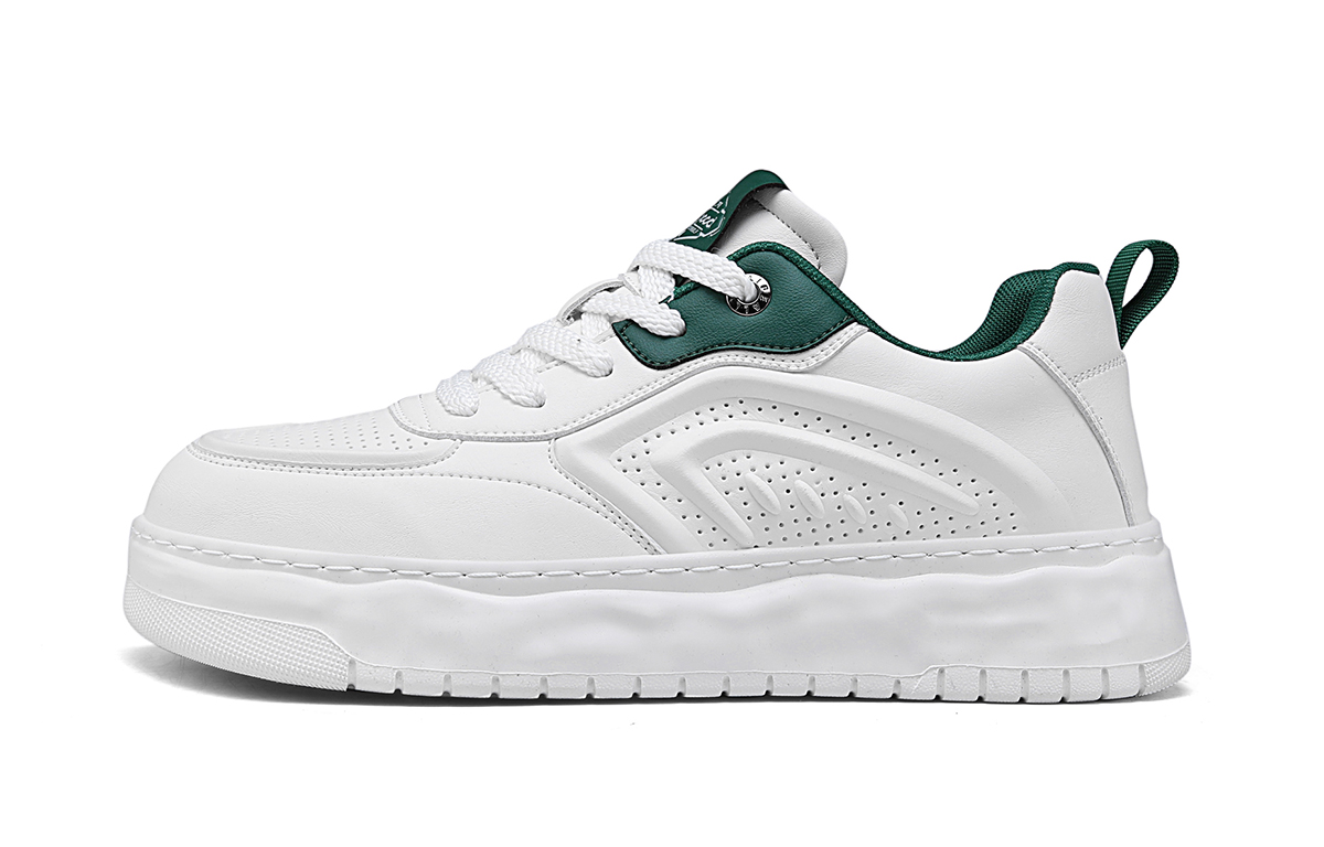 

HLA Низкие скейтерские кроссовки мужские бело-зеленые, цвет White Green