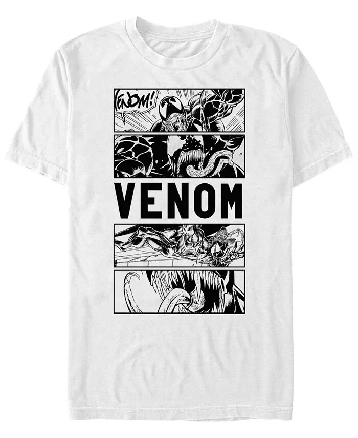 

Мужская футболка с коротким рукавом из коллекции комиксов Marvel Venom Comic Panels Fifth Sun, белый