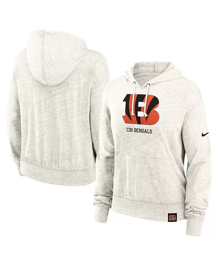 

Женская кремовая толстовка с капюшоном и винтажным логотипом Cincinnati Bengals Gym Nike
